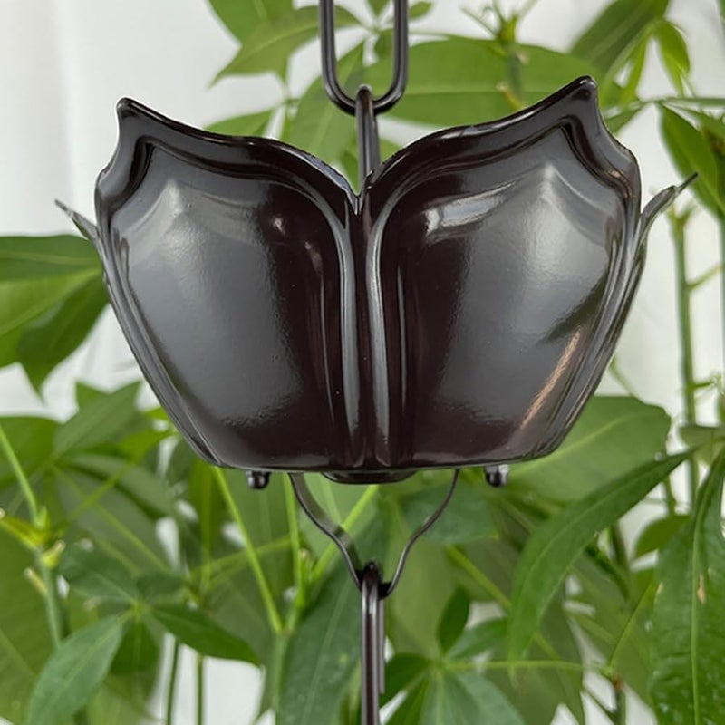 سلسلة مطر من سبائك الألومنيوم 3 28 قدم بديل مزراب التصريف تحويل المياه عرض - Image 5